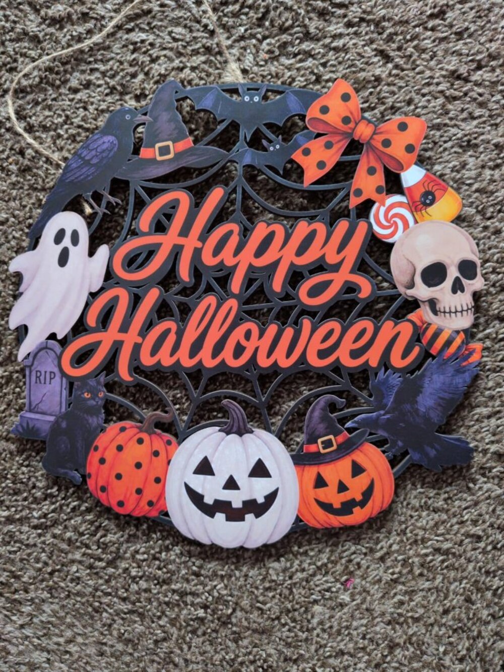 Halloween Welcome Wreath Decoration